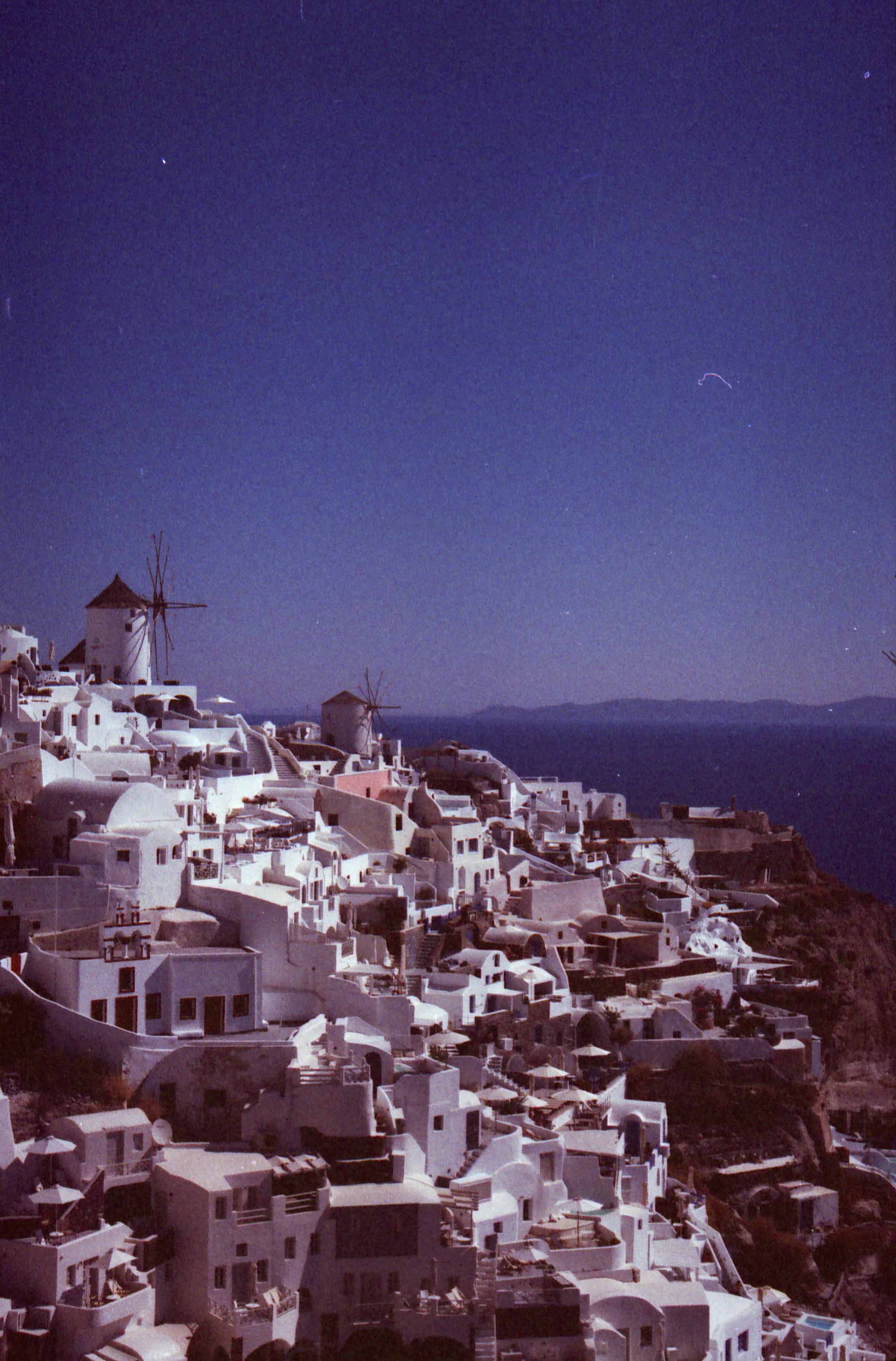 A hilltop village facing the sea